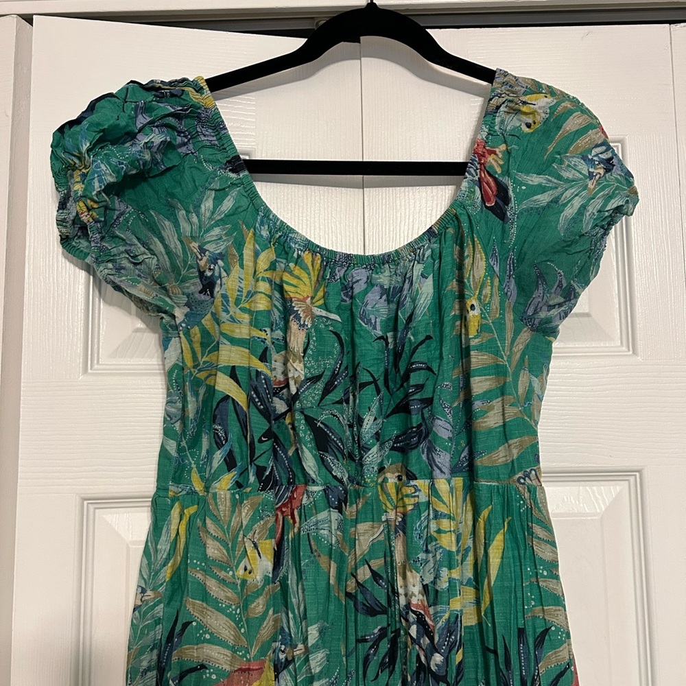 Anthropologie Maeve Tropical Maxi Dress